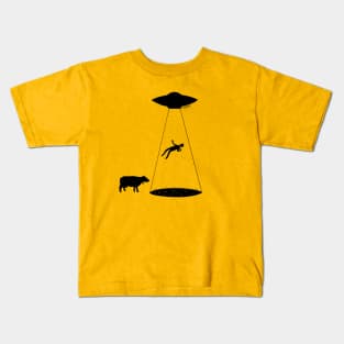 UFO Takes the Wrong Mammal Kids T-Shirt